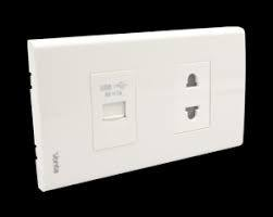 BỘ 1 Ổ CẮM 2 CHẤU 16A 1 Ổ CẮM USB MSP 6TB2S010U